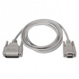 Nanocable CABLE SERIE NULL MODEM DB9/H-DB25/M 1.8 M 10.14.0802