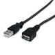 StarTech.com USBEXTAA10BK 3.05m USB A USB A Negro cable USB USBEXTAA10BK