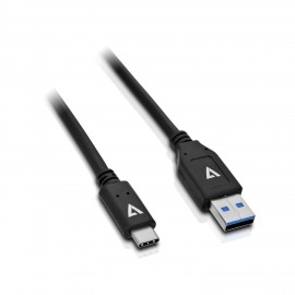 V7 V7U3.1AC-1M-BLK-1E 1m USB A USB C Negro