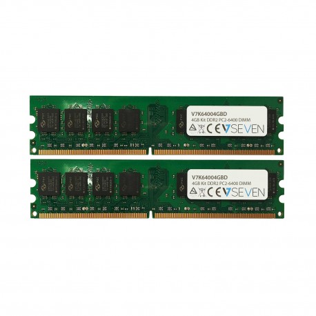 V7 4GB DDR2 PC2-6400 800MHZ DIMM m?dulo de memoria V7K64004GBD