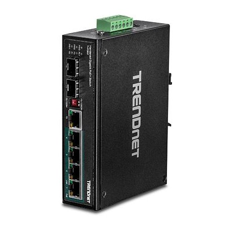 Trendnet TI-PG62 No administrado Gigabit Ethernet (10 100 1000) (PoE) Negro switch