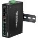 Trendnet TI-PG62 No administrado Gigabit Ethernet (10 100 1000) (PoE) Negro switch