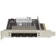 StarTech PEX10GSFP4I Interno Fibra 20000Mbit s adaptador y tarjeta de red