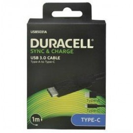 Duracell USB5031A 1m USB A USB C Negro