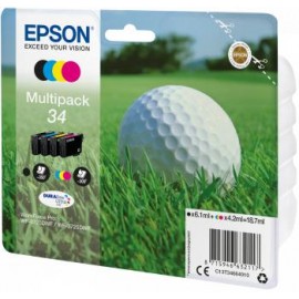 Epson Multipack 4-colours 34 DURABrite Ultra Ink 4.2ml 6.1ml Negro, Cian, Amarillo C13T34664010