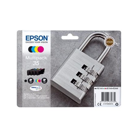 Epson Multipack 4-colours 35 DURABrite Ultra Ink 9.1ml 16.1ml Negro, Cian, Amarillo C13T35864010