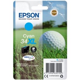 Epson Singlepack Cyan 34XL DURABrite Ultra Ink 10.8ml Cian C13T34724010