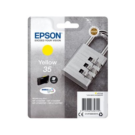 Epson Singlepack Yellow 35 DURABrite Ultra Ink 9.1ml Amarillo C13T35844010