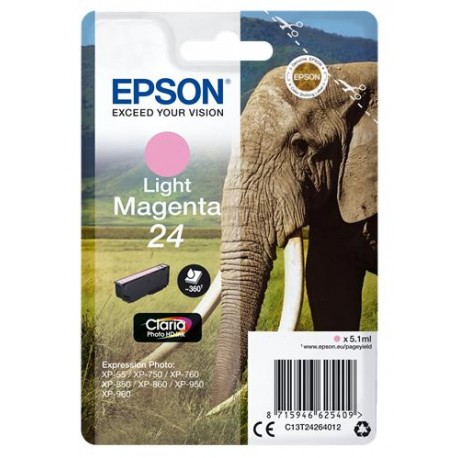 Epson C13T24264012 5.1ml 360p?ginas Magenta claro