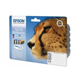 Epson T0715 5.5ml 7.4ml Negro, Cian, Amarillo C13T07154022