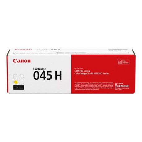 Canon 045 H Laser cartridge 2200p?ginas Amarillo 1243C002