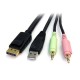 StarTech Cable Conmutador KVM USB DisplayPort 4 en 1 DP4N1USB6