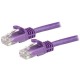 StarTech Cable de Red de 0,5m P?rpura Cat6 UTP Ethernet Gigabit RJ45 sin Enganches N6PATC50CMPL