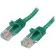 StarTech Cable de Red de 0,5m Verde Cat5e Ethernet RJ45 sin Enganches 45PAT50CMGN