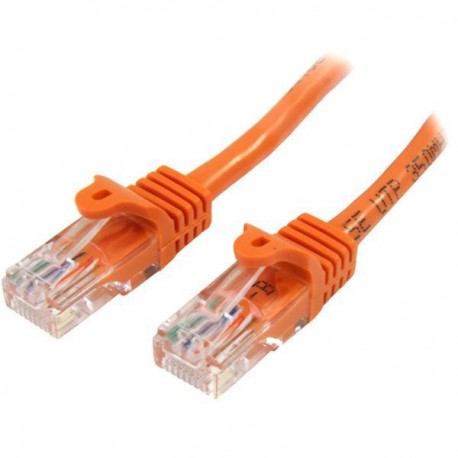 StarTech.com Cable de Red de 5m Naranja Cat5e Ethernet RJ45 sin Enganches 45PAT5MOR