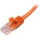 StarTech.com Cable de Red de 5m Naranja Cat5e Ethernet RJ45 sin Enganches 45PAT5MOR