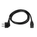 NANO CABLE 10.22.0103 3m C13 acoplador CEE7 7 Schuko Negro