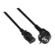 NANO CABLE 10.22.0103 3m C13 acoplador CEE7 7 Schuko Negro