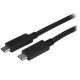 StarTech Cable de 2m USB-C USB 3.0 Certificado con Entrega de Potencia USB315CC2M