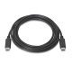 NANO CABLE CABLE USB 2.0 3A, TIPO USB-C M-USB-C M 1M NEGRO 10.01.2301