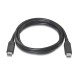 NANO CABLE CABLE USB 3.1 GEN2 10GPS 3A, TIPO USB-C M-USB-C M 1M NEGRO 10.01.4101