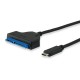 EQUIP CABLE ADAPTADOR USB TIPO C A  SATA MACHO REF. 133456