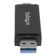 StarTech.com Lector Grabador USB 3.0 USB-C Tipo C y USB-A de Tarjetas de Memoria Flash SD Micro SD Alimentado por USB