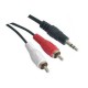 Nanocable Audio Estereo 3.5/M-2xRCA/M 1.5 M