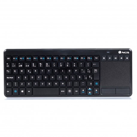 NGS TV Warrior RF inalámbrico QWERTY Negro TVWARRIOR