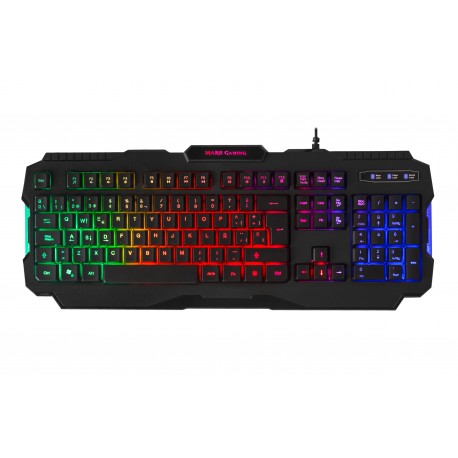 Mars Gaming MRK0 USB QWERTY Negro