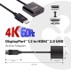 CLUB3D DisplayPort 1.2 a HDMI 2.0 UHD CAC-2070