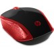 HP 200 RF inalámbrico Óptico 1000DPI Ambidextro Negro, Rojo 2HU82AA