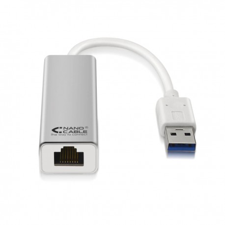 Nanocable USB 3.0/RJ-45, 0.15m Plata 10.03.0401