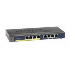 Netgear GS108PP No administrado Gigabit Ethernet (10/100/1000) Energía sobre Ethernet (PoE) Negro GS108PP-100EUS