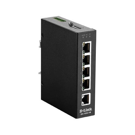 D-Link DIS-100G-5W No administrado L2 Gigabit Ethernet (10/100/1000) Negro