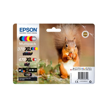 Epson C13T379D4010 Negro, Cian, Magenta, Rojo, Amarillo