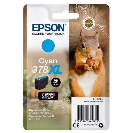 Epson 378XL Cian  C13T37924010