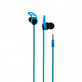 CoolBox AirSport II auriculares para móvil Binaural Dentro de oído Azul Alámbrico COO-AUR-03BL