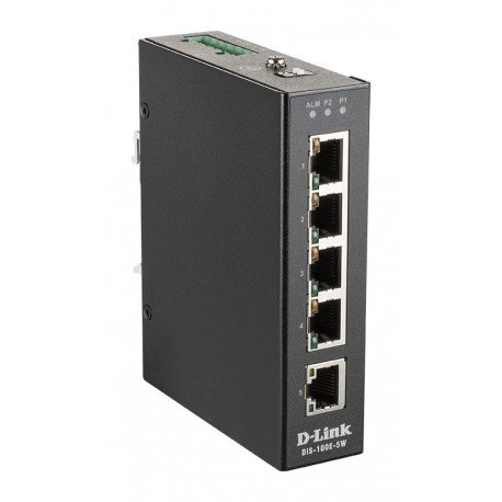 D-Link switch No administrado L2 Fast Ethernet (10/100) Negro DIS-100E-5W