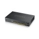 ZyXEL Gestionado Gigabit Ethernet (10/100/1000) Negro Energía sobre Ethernet (PoE) GS1920-8HPV2-EU0101F