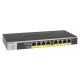 Netgear No administrado Gigabit Ethernet (10/100/1000) Negro, Gris 1U Energía sobre Ethernet (PoE) GS108LP-100EUS