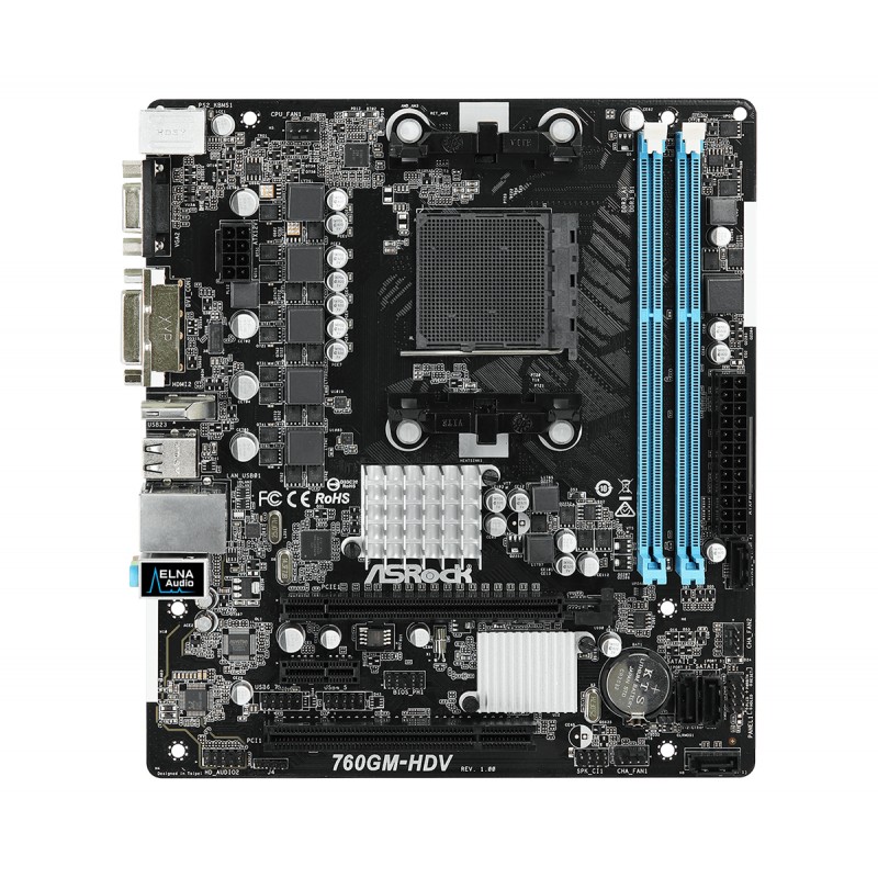 Asrock 760gm hdv нет звука