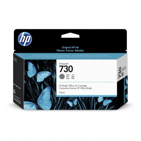 HP 730 130-ml Gray DesignJet 130ml Gris cartucho de tinta P2V66A