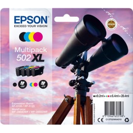 Epson 502XL 6.4ml 9.2ml 550páginas 470páginas Negro, Cian, Magenta, Amarillo cartucho de tinta C13T02W64010