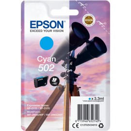 Epson 502 3.3ml 165páginas Cian cartucho de tinta C13T02V24010