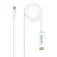 Nanocable Cable conversor Mini DP a HDMI, Mini DP/M - HDMI/M, Blanco, 2m 10.15.4002