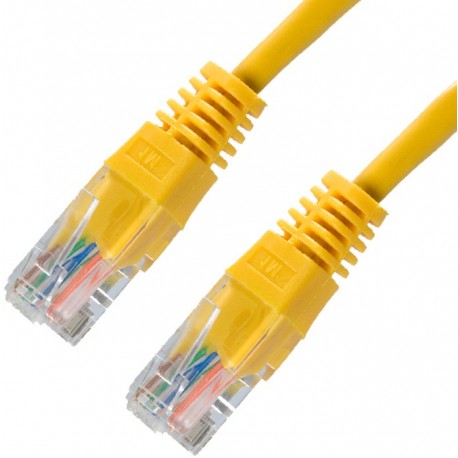 Nanocable RED LATIGUILLO RJ45 CAT.6 UTP AWG24, AMARILLO, 1m 10.20.0401-Y