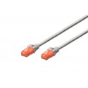 Digitus DK-1617-030 3m Cat6 U/UTP (UTP) Gris, Rojo