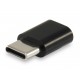 Equip 133472 USB C Micro USB B Negro