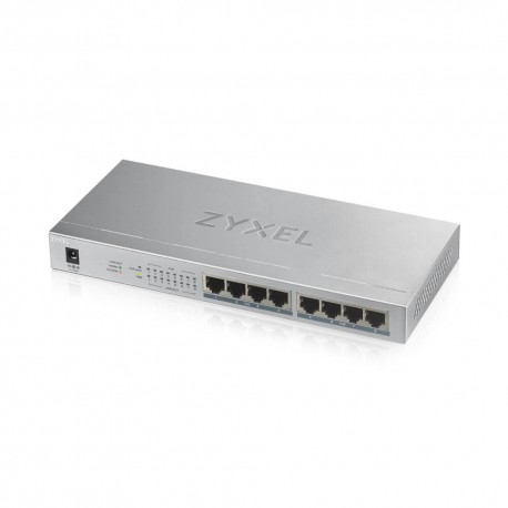 Zyxel GS1008HP No administrado Gigabit Ethernet (10/100/1000) Gris GS1008HP-EU0101F